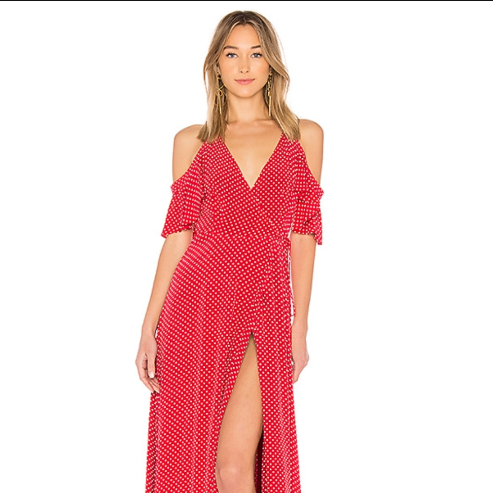 Revolve Acme Dress Cherry Dot